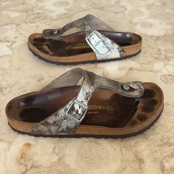 Birkenstock Gizeh Birko-Flor Sandals Stardust Stone - Picture 4 of 11